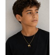 18K Solid Yellow Gold Chai Pendant