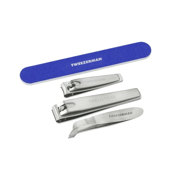 Tweezerman Nail Grooming Set - Includes Nail File, Nail Clippers, and Cuticle Nipper