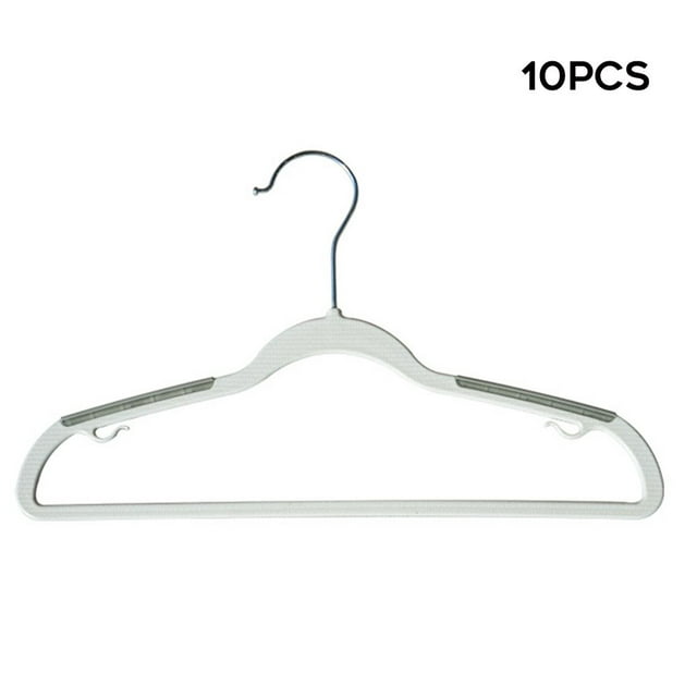 10pcs Clothes Hanger Plastic Lightweight Space Saving Laundry Hangers for Child