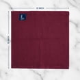 thumbnail image 5 of Linteum Textile Supply 12x12 Washcloth (Burgundy) – 100% Ring Spun Cotton Zero Twist Towels | Absorbent, Quick Dry, Durable for Bathroom, Spa, Gym (12 Pack), 5 of 6