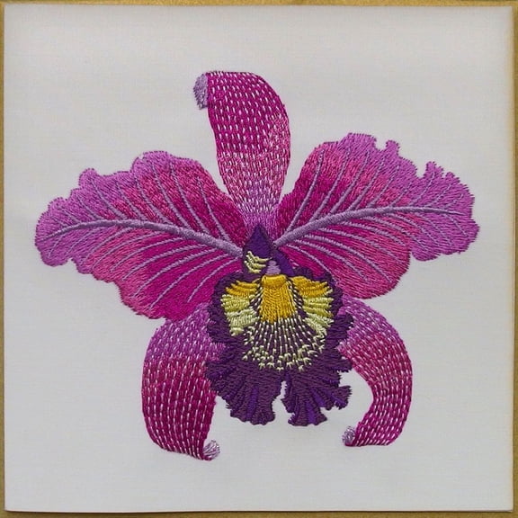 NIQUEA.D, Embroidered Orchid Mother's Day Card