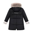 thumbnail image 3 of XXWXYD Winter Coats for Teen Girls Little Girls, Hooded Thicken Windproof Zipper Jacket, Warm Puffer Outwear for School Daily, 3 of 8