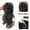 Brown Black, variant on 12Inch/30CM Synthetic Claw Clip In Ponytail Hair Extensions Short Curly Claw Clip Ponytail For Women Hair Extension Hairpiece