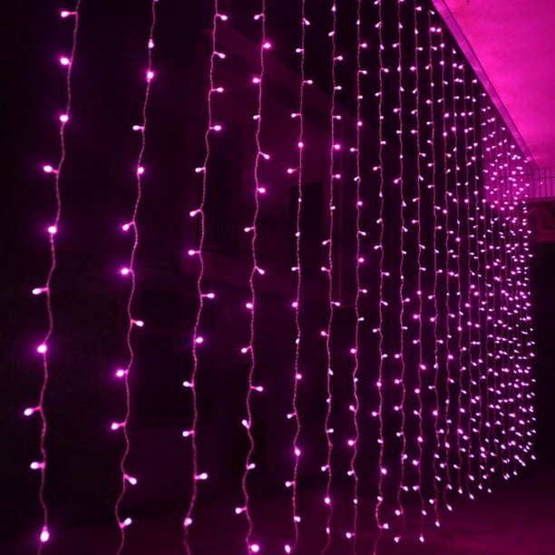 9ft X 300 Led Curtain Lights String, How To Hang Led Curtain Lights