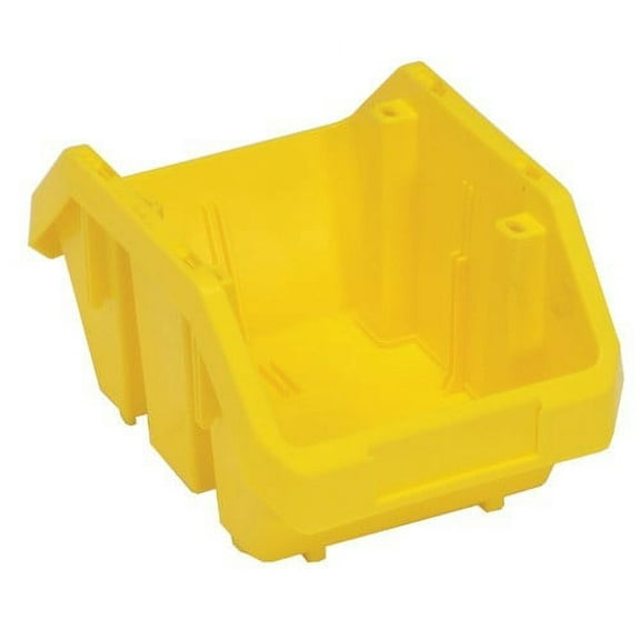 14" Deep x 9 1/4" Wide x 6 1/2" High Yellow Double Hopper Bin