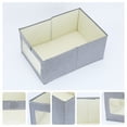 thumbnail image 2 of Unique Bargains Fabric Storage Bin 1 Pack Collapsible Storage Basket for Organizing Grey, 2 of 7