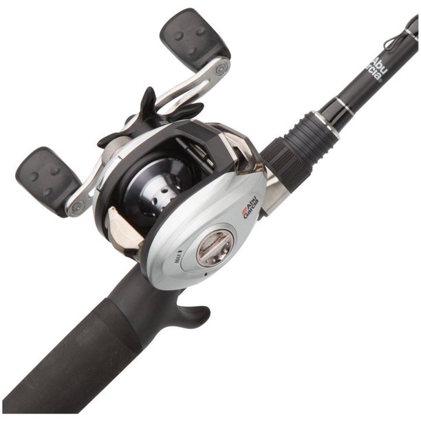 Abu Garcia Silver Max Low Profile Baitcast Reel and Fishing Rod Combo