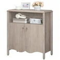 thumbnail image 3 of HOOBRO Console Table, Storage Cabinet with Adjustable Shelf, Entryway Table, Engineered Wood Buffet Sideboard, Oriental Element Design, Greige, for Hallway, Entryway, Dining Room, Greige BG39XG01, 3 of 11