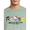 thumbnail image 4 of Hello Kitty Men’s Mineral Wash T-Shirt with Short Sleeves, 4 of 5