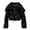 Black, variant on Kid Girls Sequins Quilted Jackets Zip Up Short Coats Puffer Jackets Zip Up Lightweight Warm Outerwear with Fuzzy Collar Pockets Winter Warm Clothes
