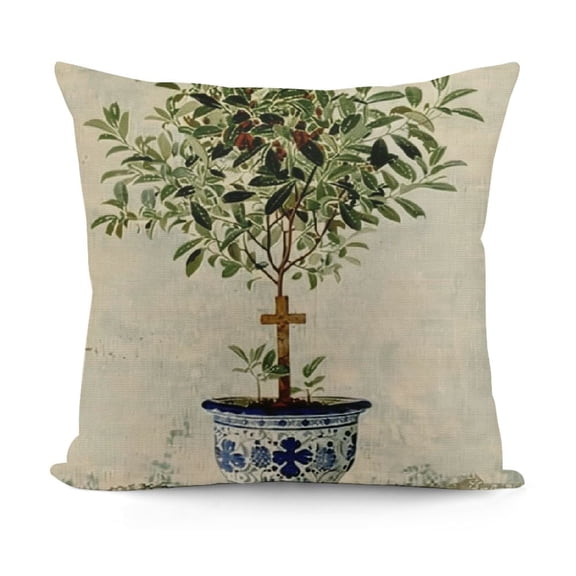 YINGXI Grand Millenial Outdoor Decorative Throw Pillow Cover for Home Living Room Couch Decor 12x12in