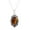 tiger-eye, variant on Solid 925 Sterling Silver Necklace For Women, Genuine Tiger Eye Cabochon Oval Gemstone Unique Handcrafted Necklace Gift For Her