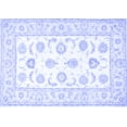 thumbnail image 1 of Ahgly Company Machine Washable Indoor Rectangle Oriental Blue Traditional Area Rugs, 5' x 7', 1 of 4