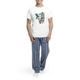 thumbnail image 5 of CafePress - Rainbow Hummingbird On Trumpet Vine Men's Light Pa - Men's Light Loose Fit Cotton Pajama Set, 5 of 7