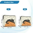thumbnail image 4 of FORMRS 15"-15.6" Laptop Sleeve Protective Case Soft Carrying Quilted Computer Bag Cover, Sleeping Black Cat, 4 of 7