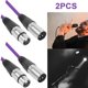 thumbnail image 5 of Cable XLR 3 Pines A Micrófono Blindado 1m Color Morado, 5 of 8