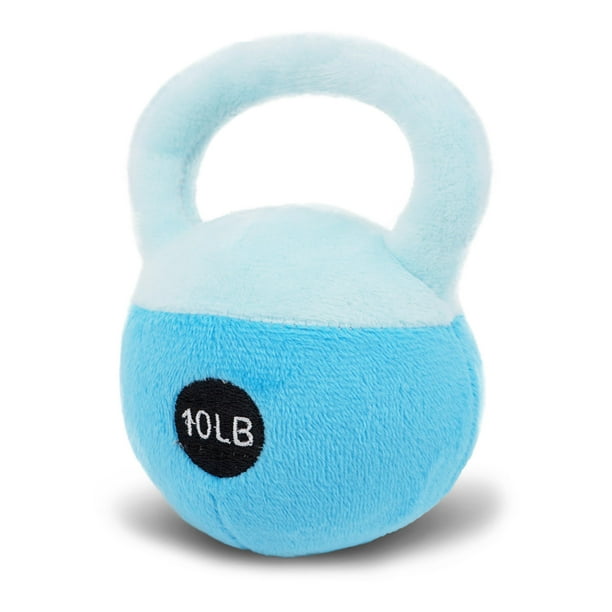 June Garden Mi primer juguete sensorial con pesas rusas de 5 pulgadas para bebés - Juguete suave con sonajero para bebés en azul - Seguro y fácil de agarrar - Regalo perfecto para baby shower para pad