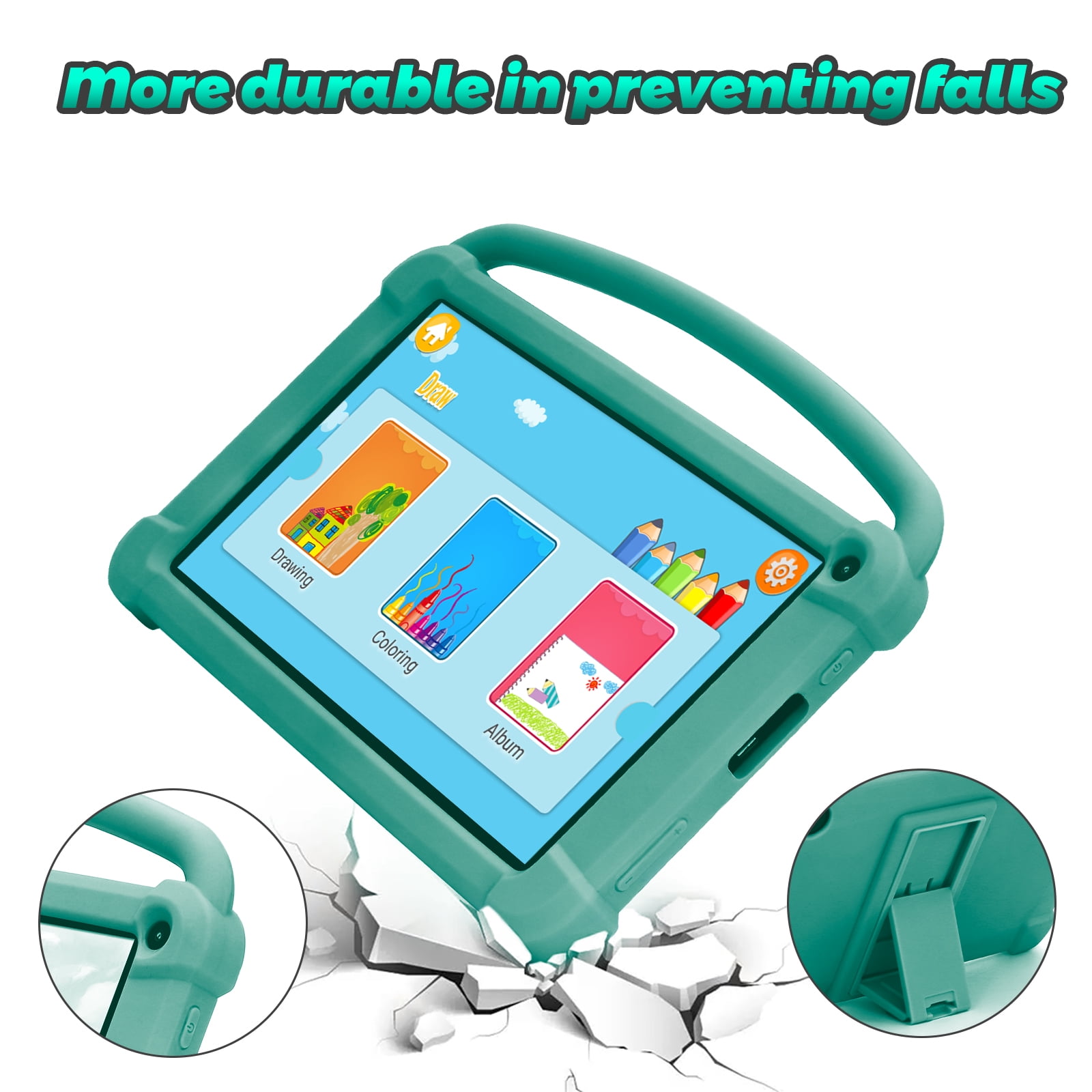 ZZB Kids Tablet 7 inch Tablet for Kids Android Toddler Tablet 4GB+32GB ROM WiFi Tablet Pre Installed & Parent Control Learning Education Android 12 Kids Tablet Dual Camera IPS Touch Screen.