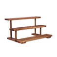 thumbnail image 1 of lionlar Wood Display Riser Jewelry Organizer Rack Fashion Decoration Collectibles Display Stand Showcase Fixtures for Figurines Hotel 3 Layer, 1 of 9