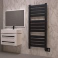 thumbnail image 3 of Amba Vega V-2356 Dual-Purpose Towel Warmer and Radiator with 8 Panels, Matte Black Finish, 3 of 4