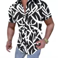 thumbnail image 3 of Camisa De Manga Corta Para Hombre Con Estampado Geométrico, 3 of 8