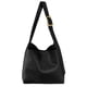 thumbnail image 1 of Bolso de mano para mujer, moderno bolso de hombro tipo hobo de piel sintética. Negro, 1 of 9