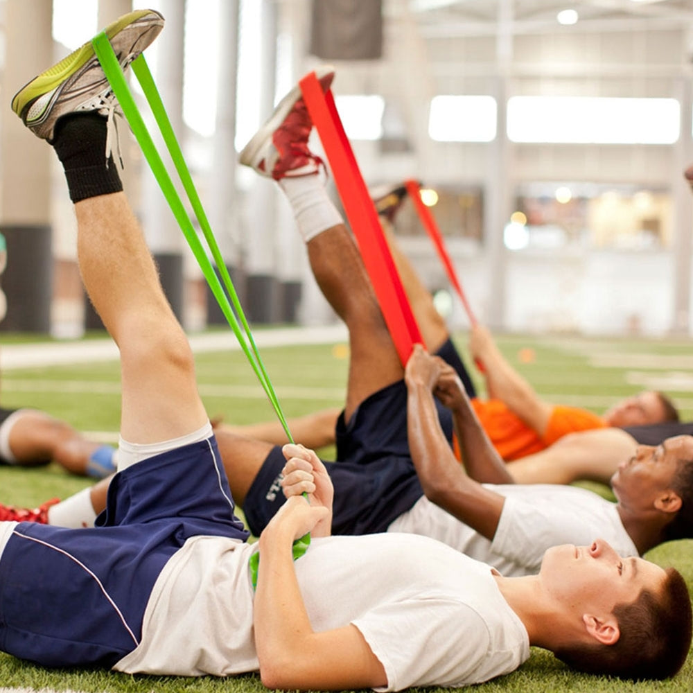 Power Systems Flat Band - 50 yd Resistance Band (Light Resistance Level), Durable Latex Strength Band