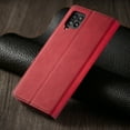thumbnail image 4 of Samsung Galaxy A42 5G Wallet Case Samsung Galaxy A42 5G Luxury PU Leather Case, Book Folding Flip Retro Case with Kickstand, [RFID Blocking] Credit Card Slot Magnetic Closure Protective Cover, Red, 4 of 11
