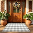 thumbnail image 6 of Lypsnake Spring Rugs Gray and White Plaid, Reversible Washable Checkered Area Rug, Multi-Color Farmhouse Style Non-Slip Rug for Patio Kitchen Living Room Bedroom and Balcony, 6 of 8