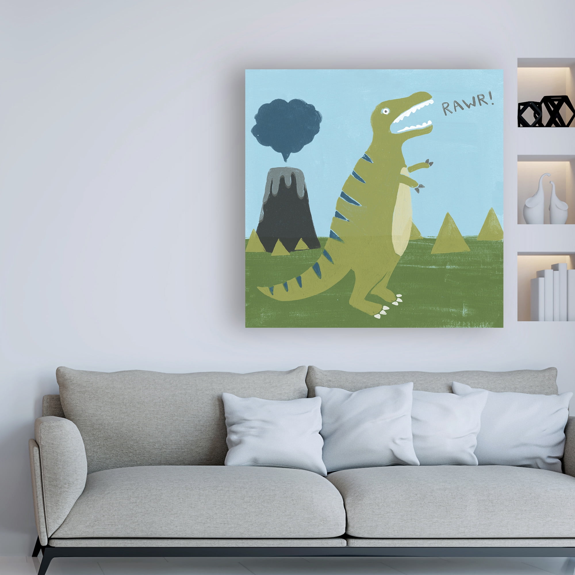 Trademark Fine Art 'Dino mite I' Canvas Art by June Erica Vess