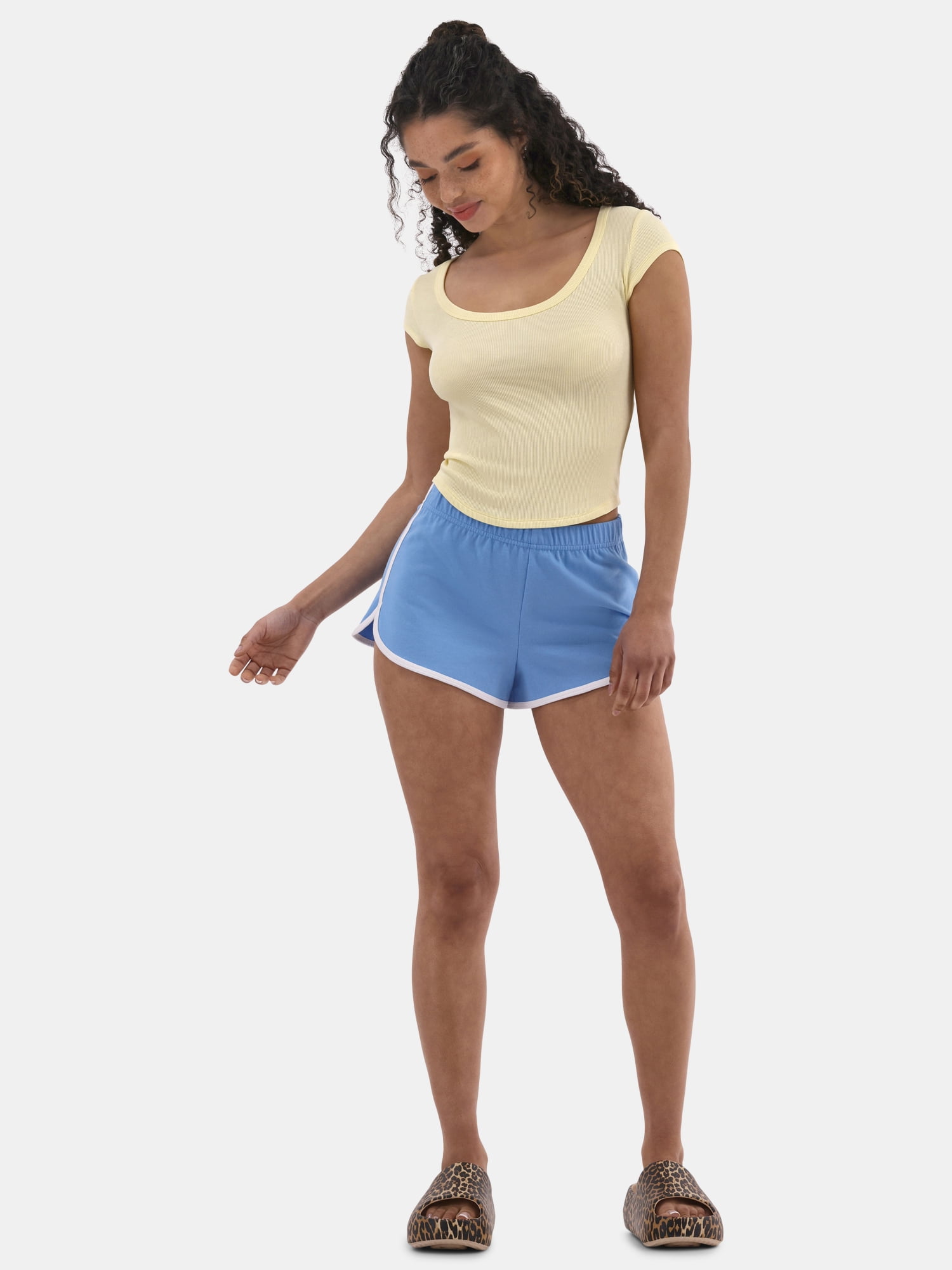 No Boundaries Jersey Knit Dolphin Shorts, 2'' Inseam, Women's