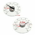thumbnail image 5 of Minkissy Thermometer Acrylic Stainless Steel Home Users 3Pcs 4.3 Inch Diameter, 5 of 8