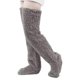 thumbnail image 5 of Calcetines altos y peludos por encima de la rodilla Calentadores de piernas de invierno Calcetines de felpa extra gruesos GXA B2V7, 5 of 7