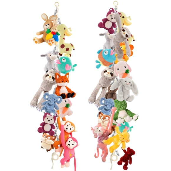 Cadena para almacenar peluches Dorblely con 40 broches metálicos