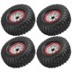 thumbnail image 1 of 4 Uds llantas Beadlock neumático de goma 1/10 coche trepador de control remoto para Hsp/Tamiya/Axial SCX10 D90White, 1 of 8