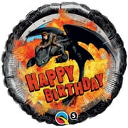Hiccup & Toothless Birthday How to Train Your Dragon 2 18" Foil Balloon, Black