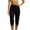 Black, variant on JIA JIA SHUANG Capri Pants for Women High Waisted Pull on Yoga Joggers Pants Slim Straight Leg Stretchy Workout Trousers with Side Pockets(White,X-Large)