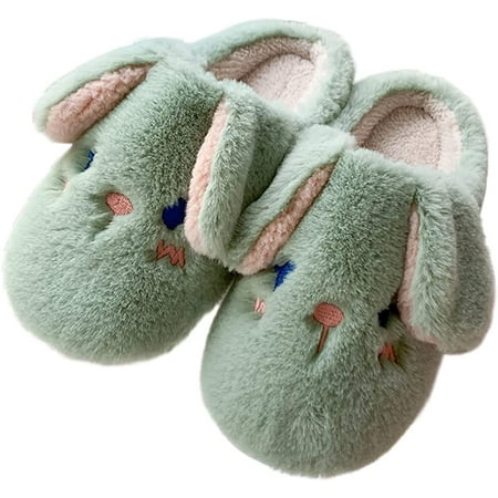 

PIKADINGNIS Women s Cute Animal Slippers Memory Foam Warm Soft Comfy Cozy Funny Bunny House Slippers Indoor Fluffy Slip On Bedroom Winter Womens Shoes