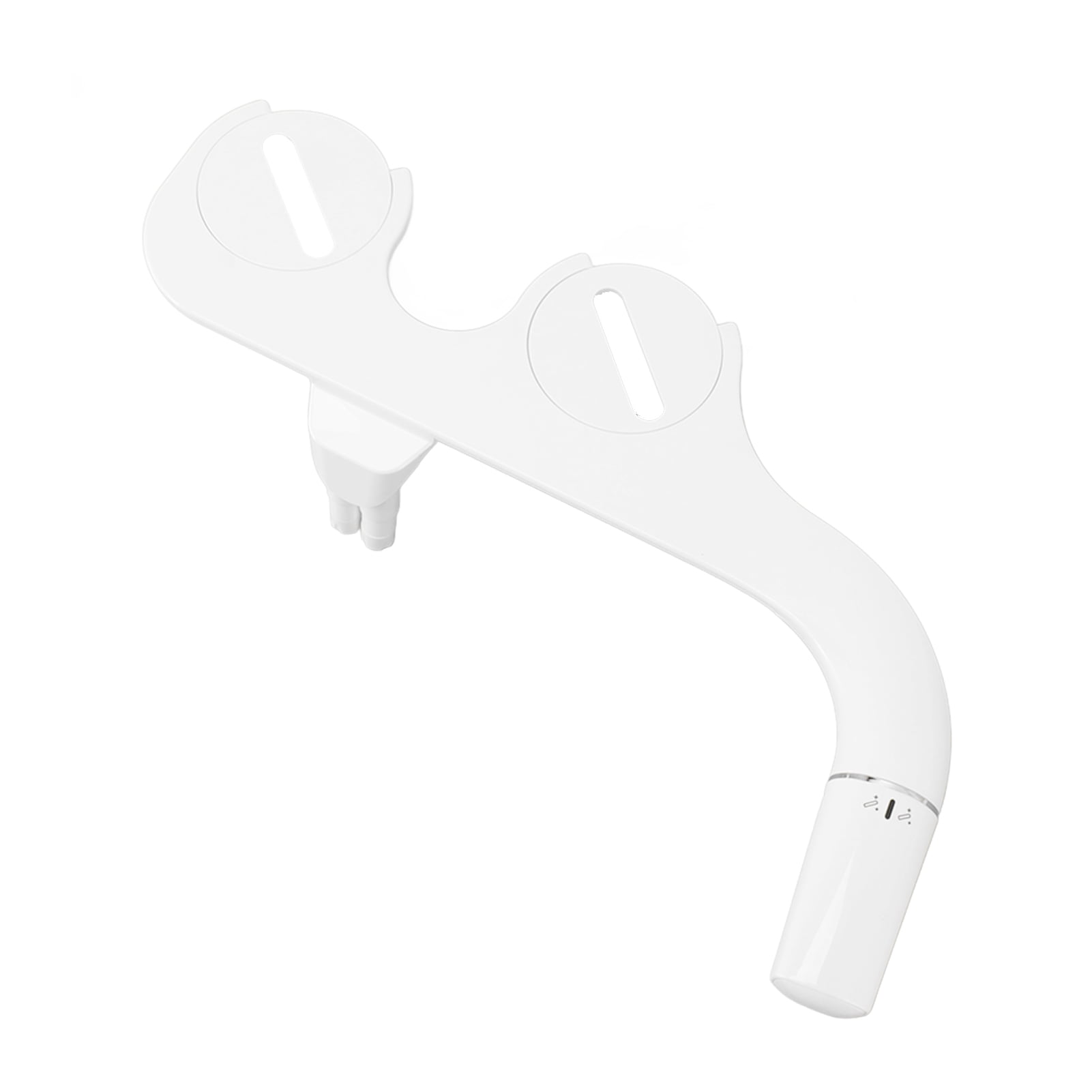 M Buder Slim Bidet 3/8 Copper Tee Non Electric Self Cleaning Dual Nozzle Toilet Attachment Hygienic Bidet for Feminine Wash White (16.9 inches / 43 cm)