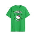 thumbnail image 4 of Sanrio, Men's & Big Men's St. Patrick's Day Graphic Tee, Shamrock Hello Kitty, Sizes S-3XL, 4 of 5