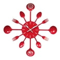 thumbnail image 2 of Reloj de Cocina Reloj de Pared perfecl Reloj de pared de acero inoxidable rojo, 2 of 8