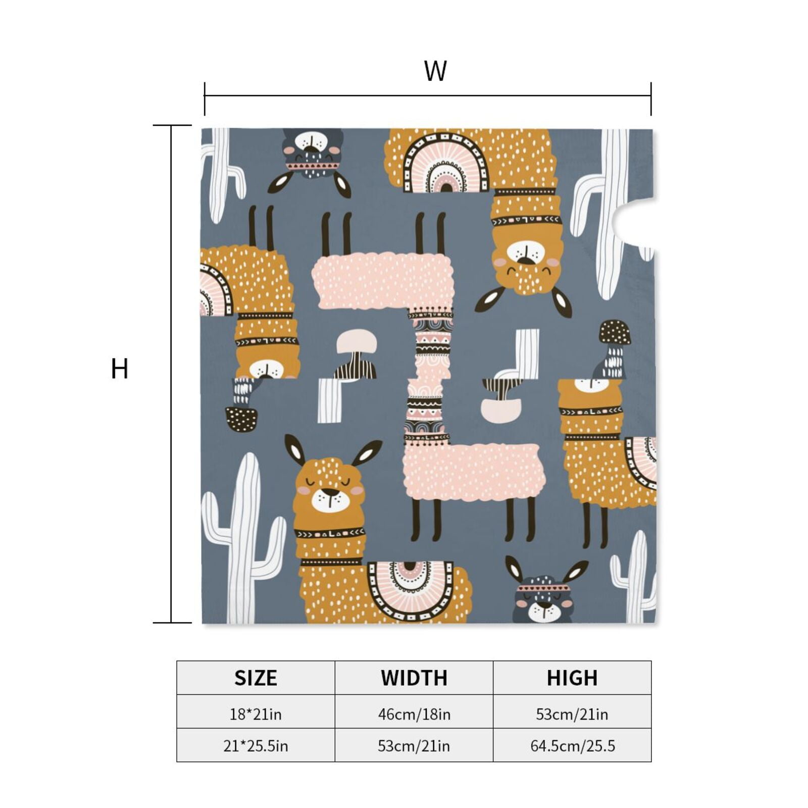 Xecao Llama and Cactus for Mailbox Cover with Magnetic Strips, Waterproof and Sunscreen, Adds a Decorative Touch to Your Garden Yard.