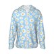 thumbnail image 1 of Balery Floral Daisy Sudadera ligera de manga larga con capucha y protección solar UPF 50+ para hombre y mujer, ideal para pesca y running-3X-Large, 1 of 7