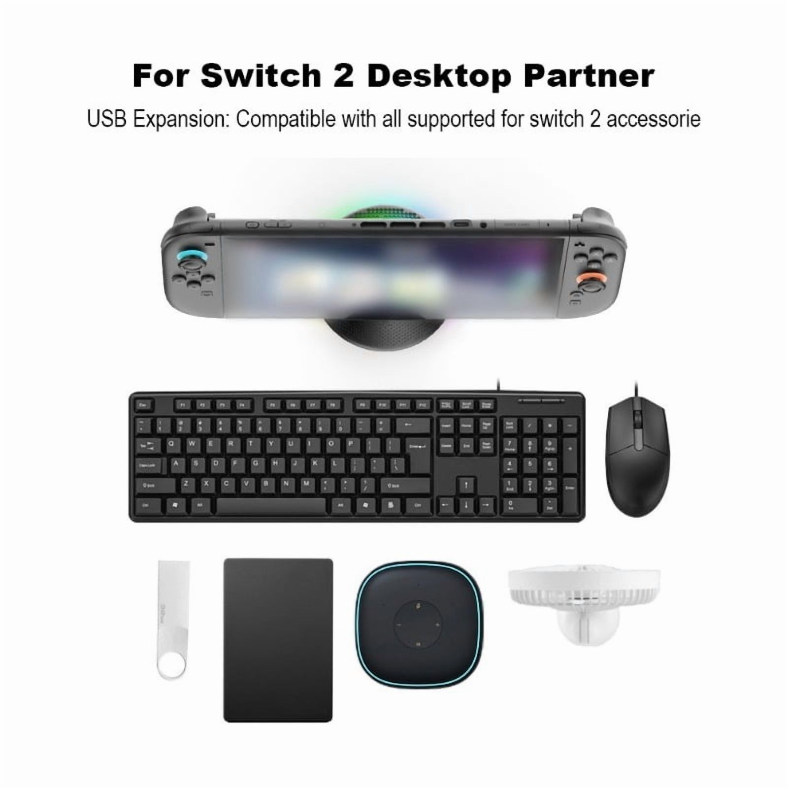 Docking Station for  Switch RGB 4K 60Hz PD60W USB A Cooling Fan
