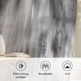 thumbnail image 6 of Grey Ombre Semi Sheer Curtains Drapes for Living Room, Bedroom, French Doors Window 108 Inches Long, Vintage Simple Abstract Gradient Mottled Rod Pocket Chiffon Curtain Drapery Voile Draperies Panel, 6 of 8