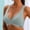 Mint Green, variant on Front Closure Bra for Women Plunge Deep V Wireless Bra Lightweight Low Cut Push Up Padded Bralette with Support and Lift Soft Seamless Everyday Brassiere, Black M