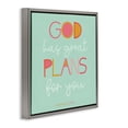 thumbnail image 2 of Stupell Industries Cottage Green God's Plans For You Gray Floating Frame Canvas Art, 25 x 25, by SD Graphics Studio, 2 of 8
