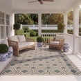 thumbnail image 3 of Safavieh Courtyard Brooklyn Geometric Indoor/Outdoor Area Rug, Anthracite/Beige, 5'3" x 7'7", 3 of 7