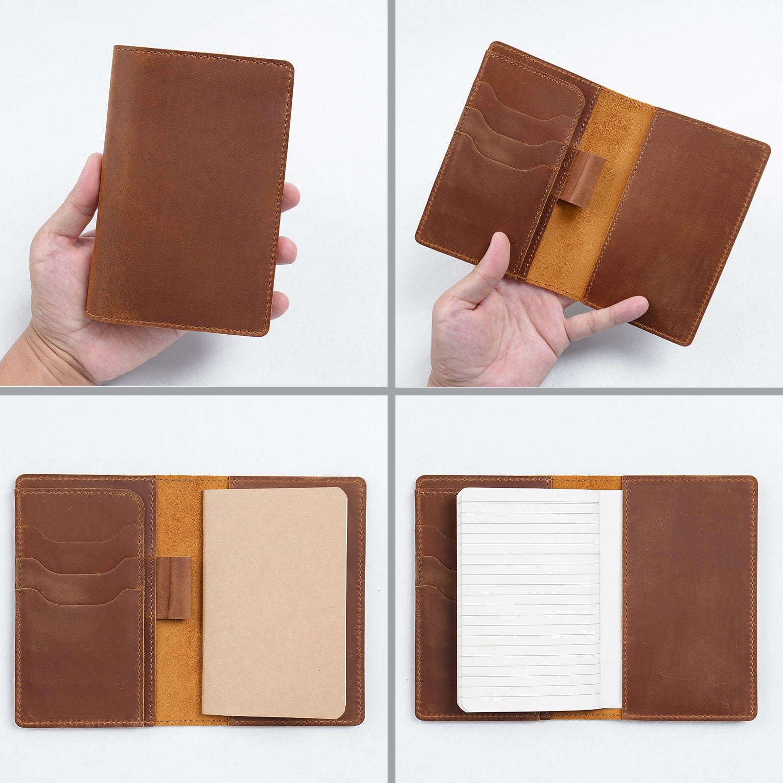 Meeting Notebook Leather Cover Notebook Travel Notebook Journal Notebook Stationery Notebooks for School Office