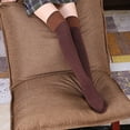 thumbnail image 4 of Calcetines hasta el muslo Calcetines de algodón a rayas sobre la rodilla Calcetines largos hasta la rodilla Calcetines para mujer, 4 of 5